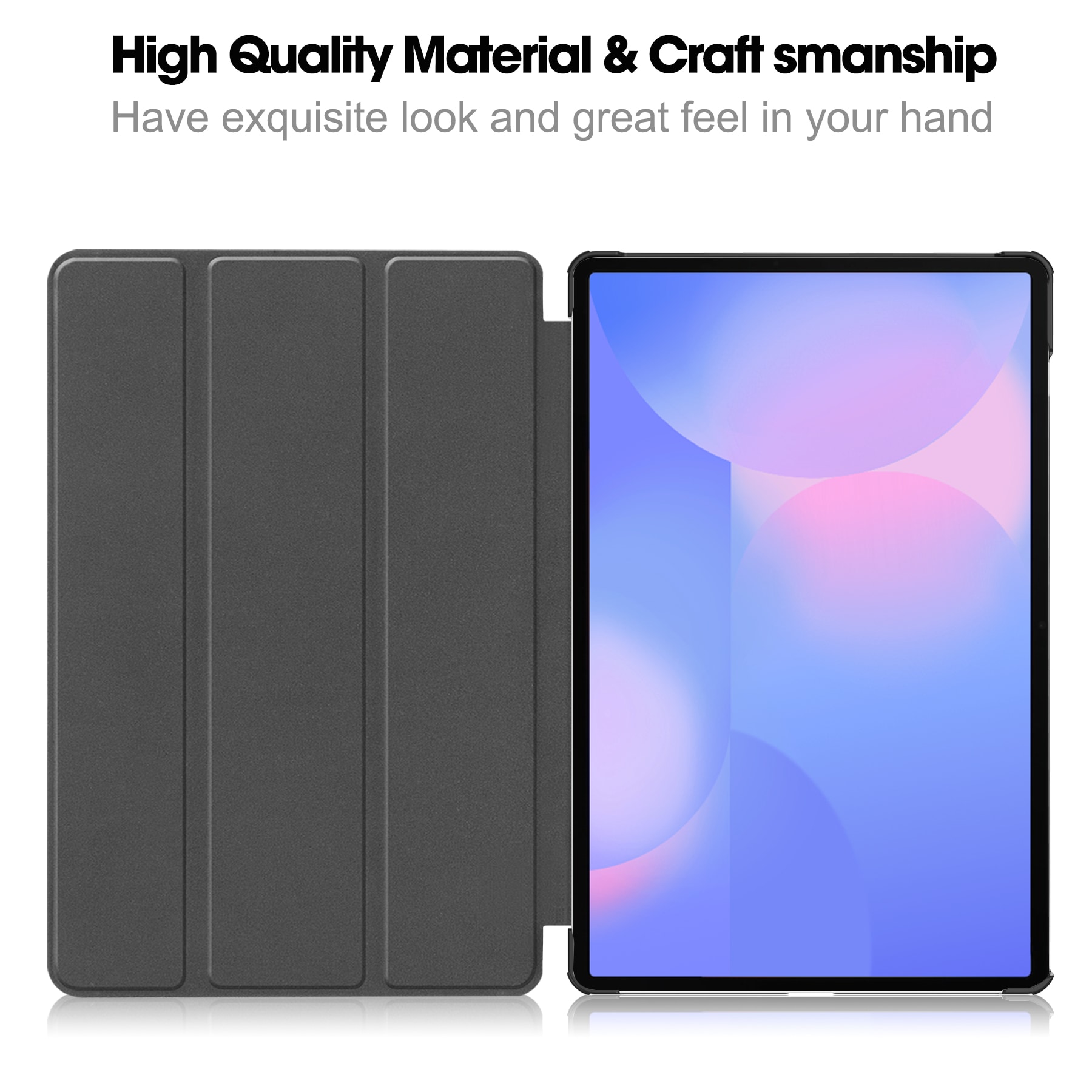 Samsung Galaxy Tab S10 FE Plus Tri-Fold Fodral, Svart