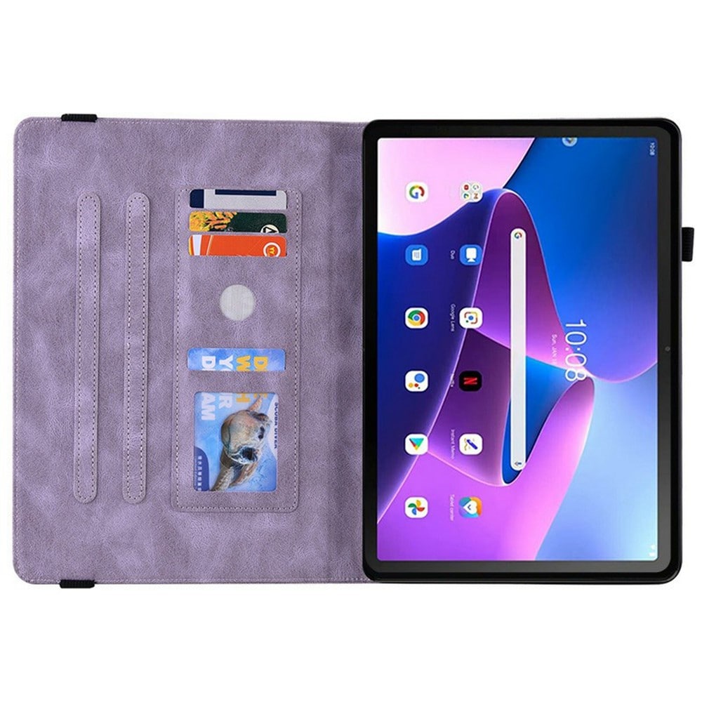  Lenovo Tab Fodral med fjärilar, Lila