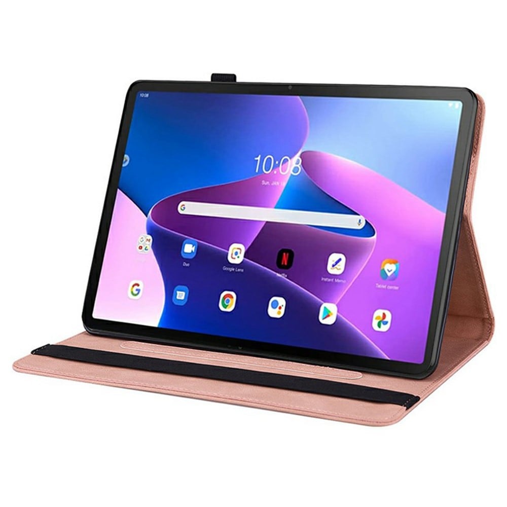  Lenovo Tab Fodral med fjärilar, Rosa