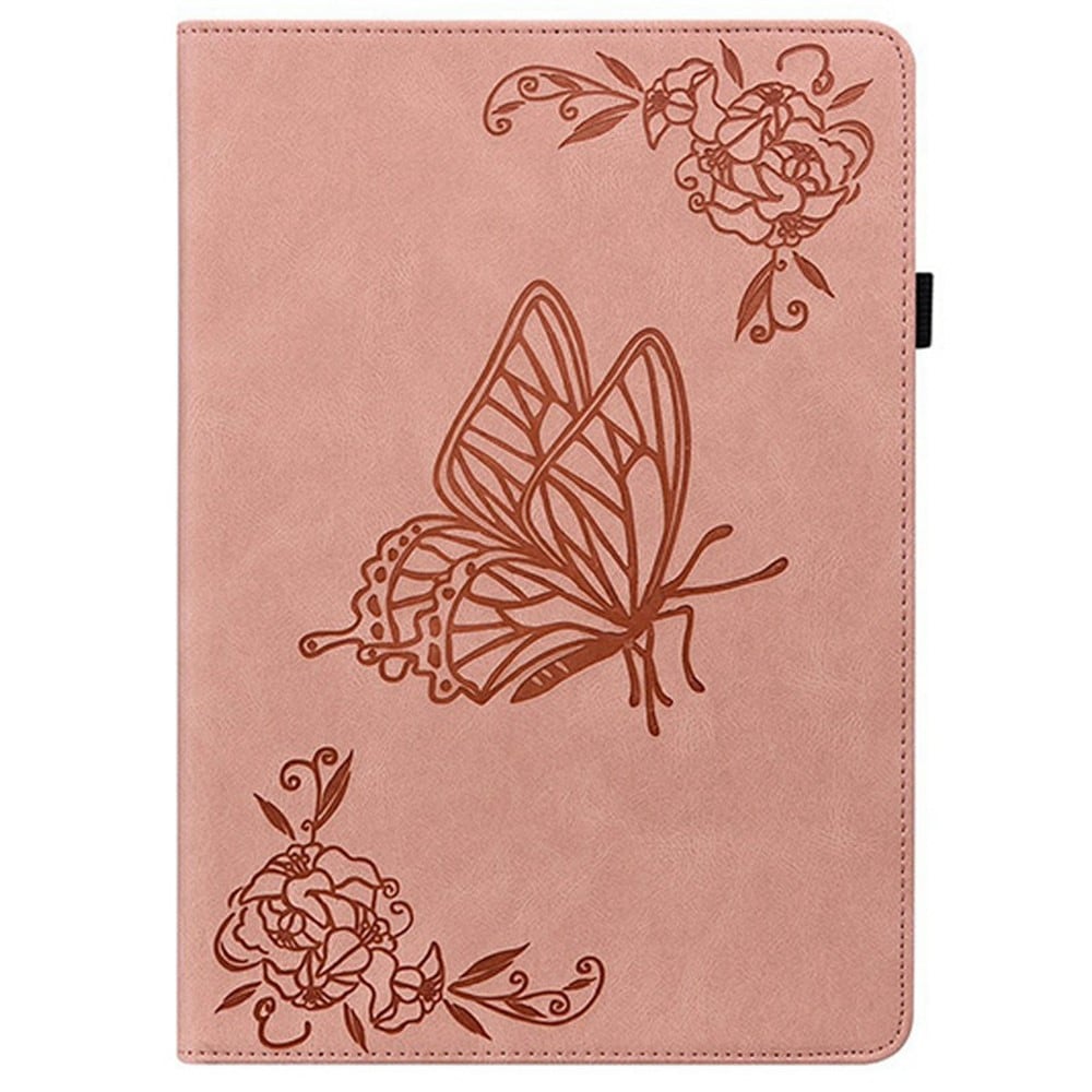  Lenovo Tab Fodral med fjärilar, Rosa