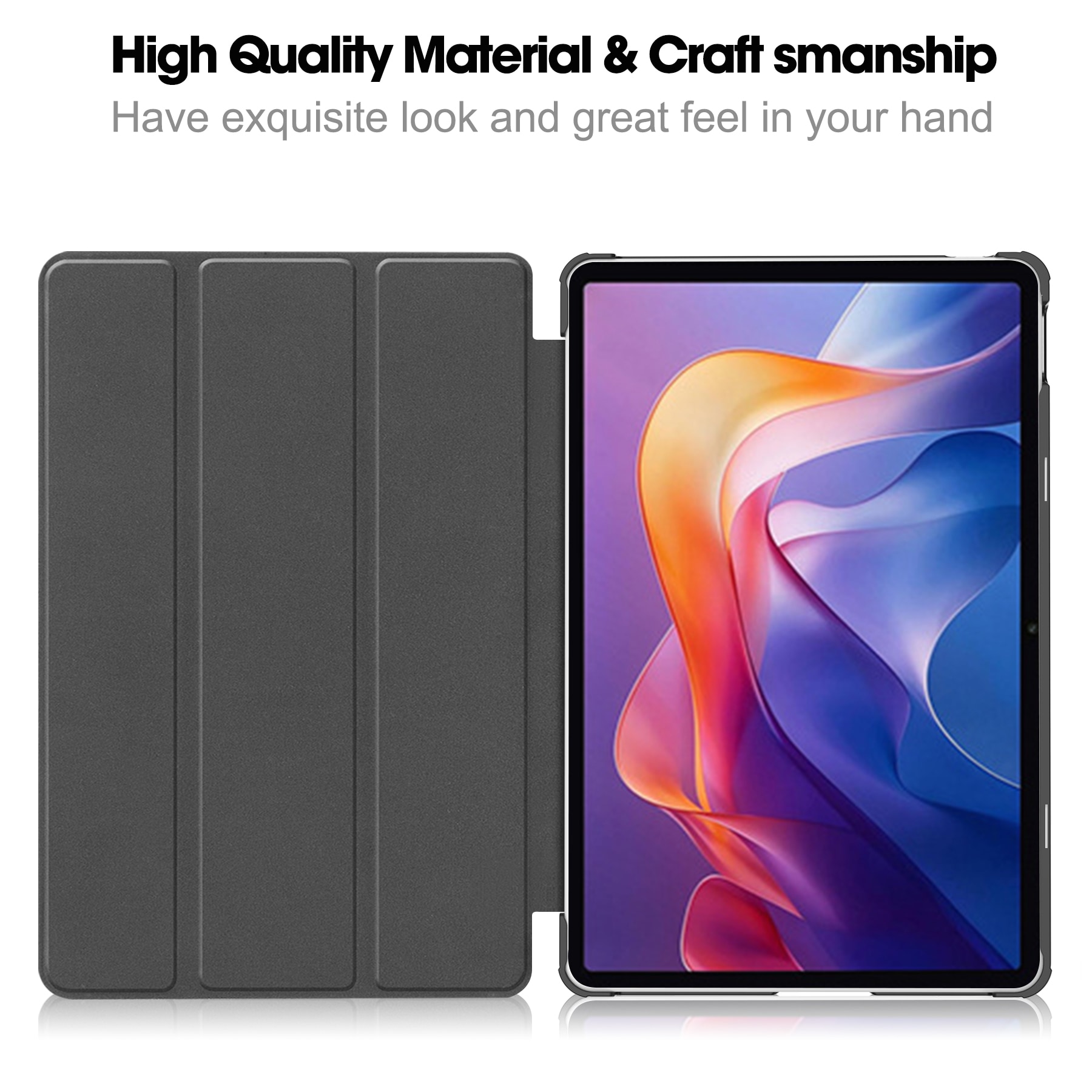 Xiaomi Redmi Pad 2 Tri-Fold Fodral, Svart
