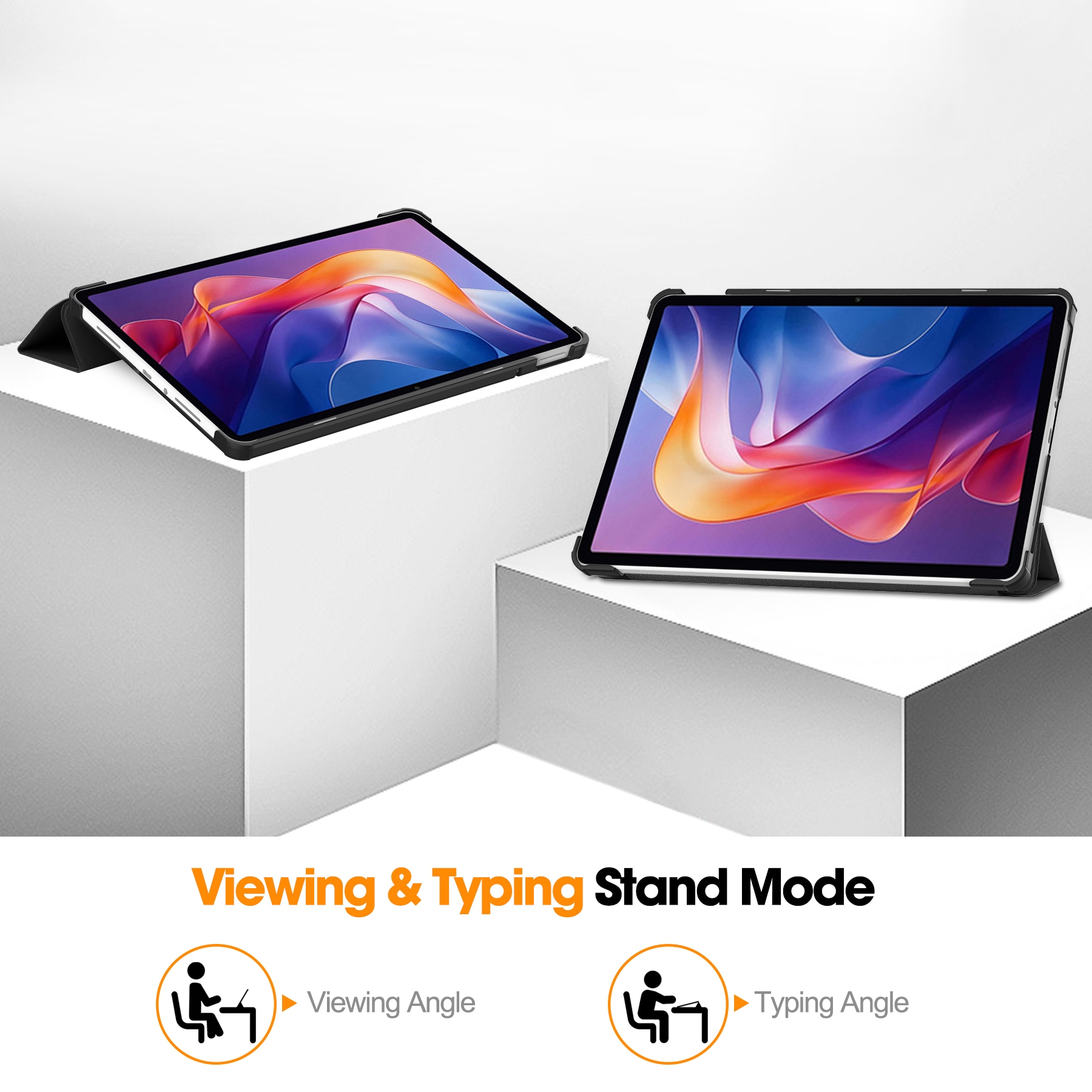 Xiaomi Redmi Pad 2 Tri-Fold Fodral, Svart