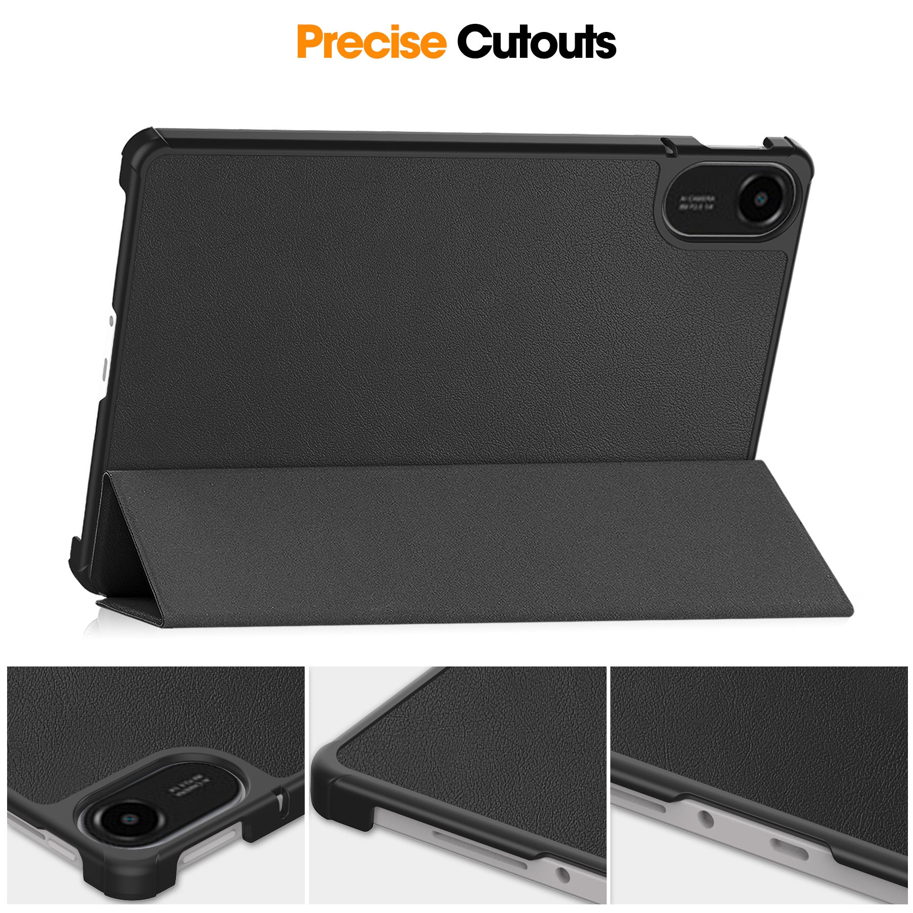 Xiaomi Redmi Pad 2 Tri-Fold Fodral, Svart
