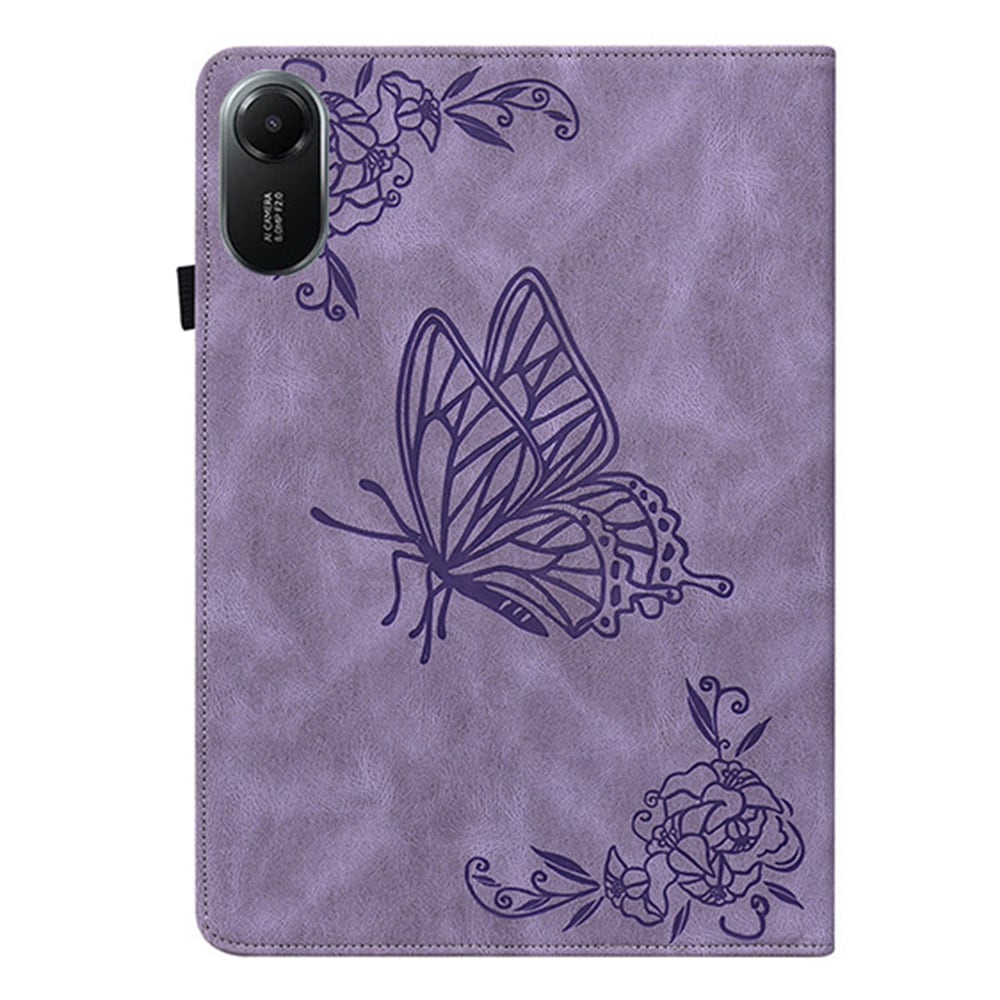 Xiaomi Redmi Pad 2 Fodral med fjärilar, Lila