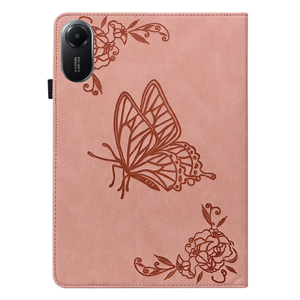 Xiaomi Redmi Pad 2 Fodral med fjärilar, Rosa