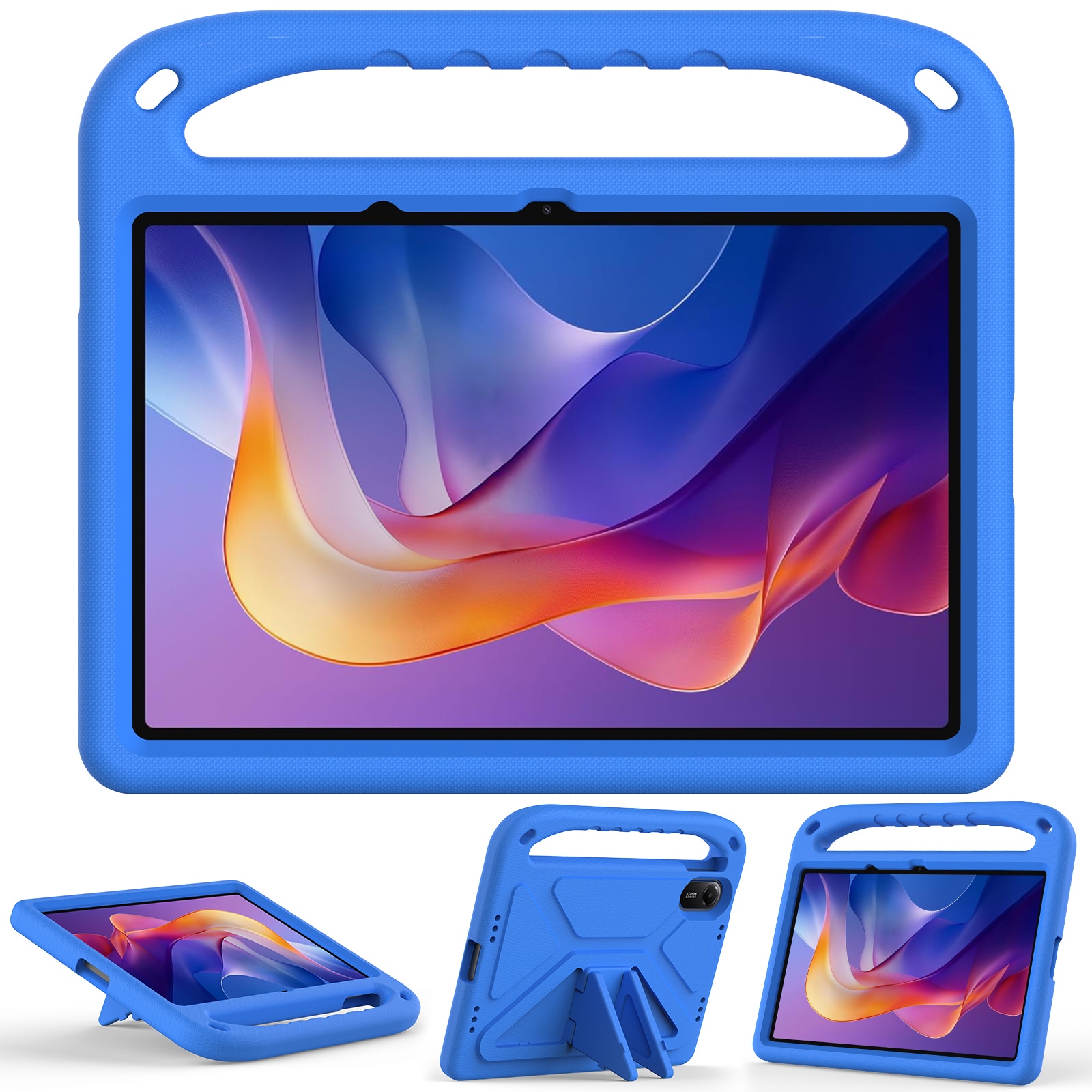 Xiaomi Redmi Pad 2 Stöttåligt skal/fodral med handtag - Perfekt för barn, Blå