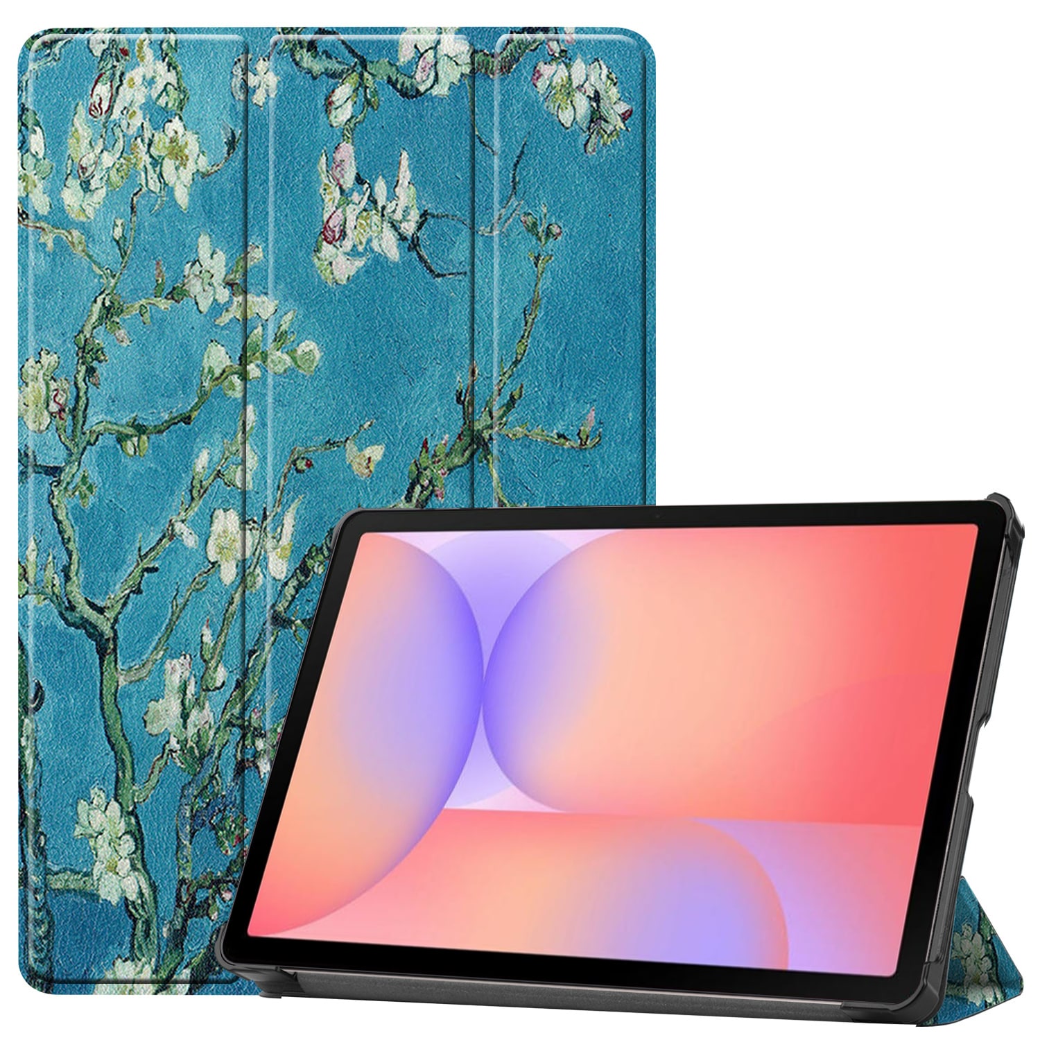 Samsung Galaxy S10 Lite Tri-Fold Fodral,  körsbärsblommor