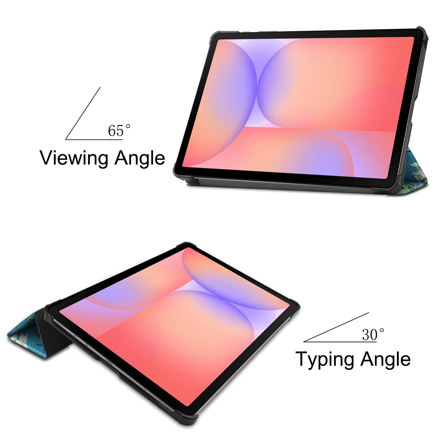 Samsung Galaxy S10 Lite Tri-Fold Fodral,  körsbärsblommor
