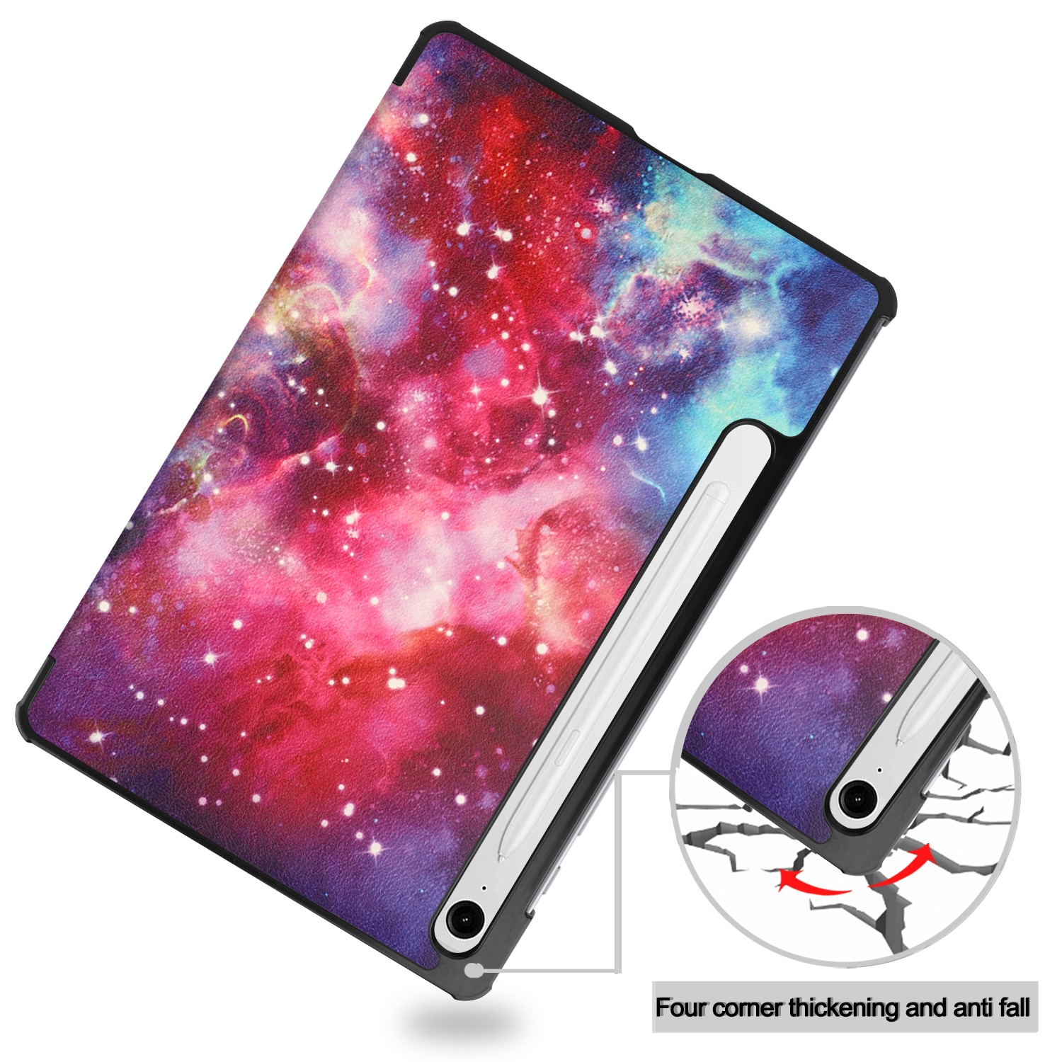 Samsung Galaxy Tab S10 Lite Tri-Fold Fodral, Rymd