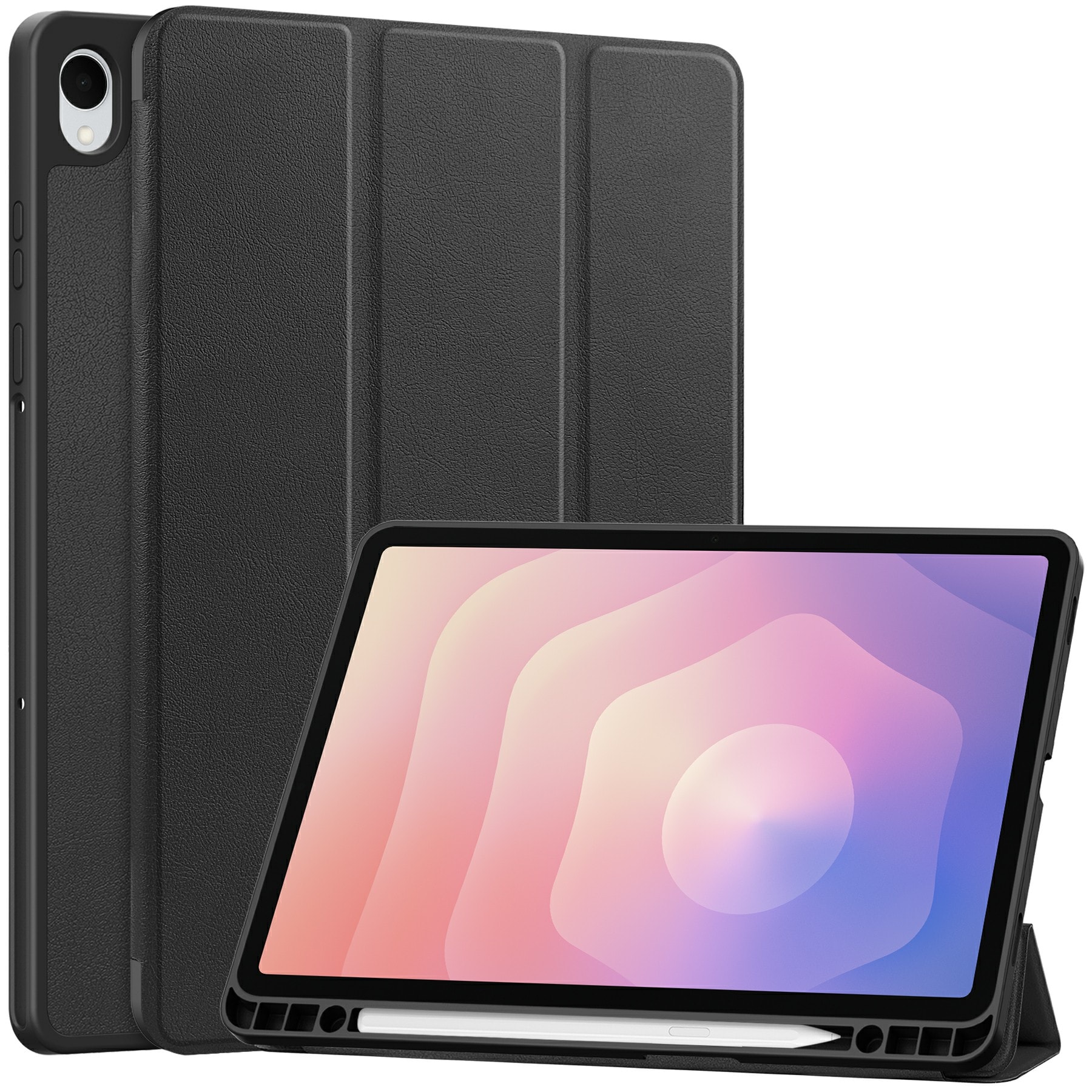 Samsung Galaxy Tab S11 Tri-fold Fodral med pennhållare, Svart
