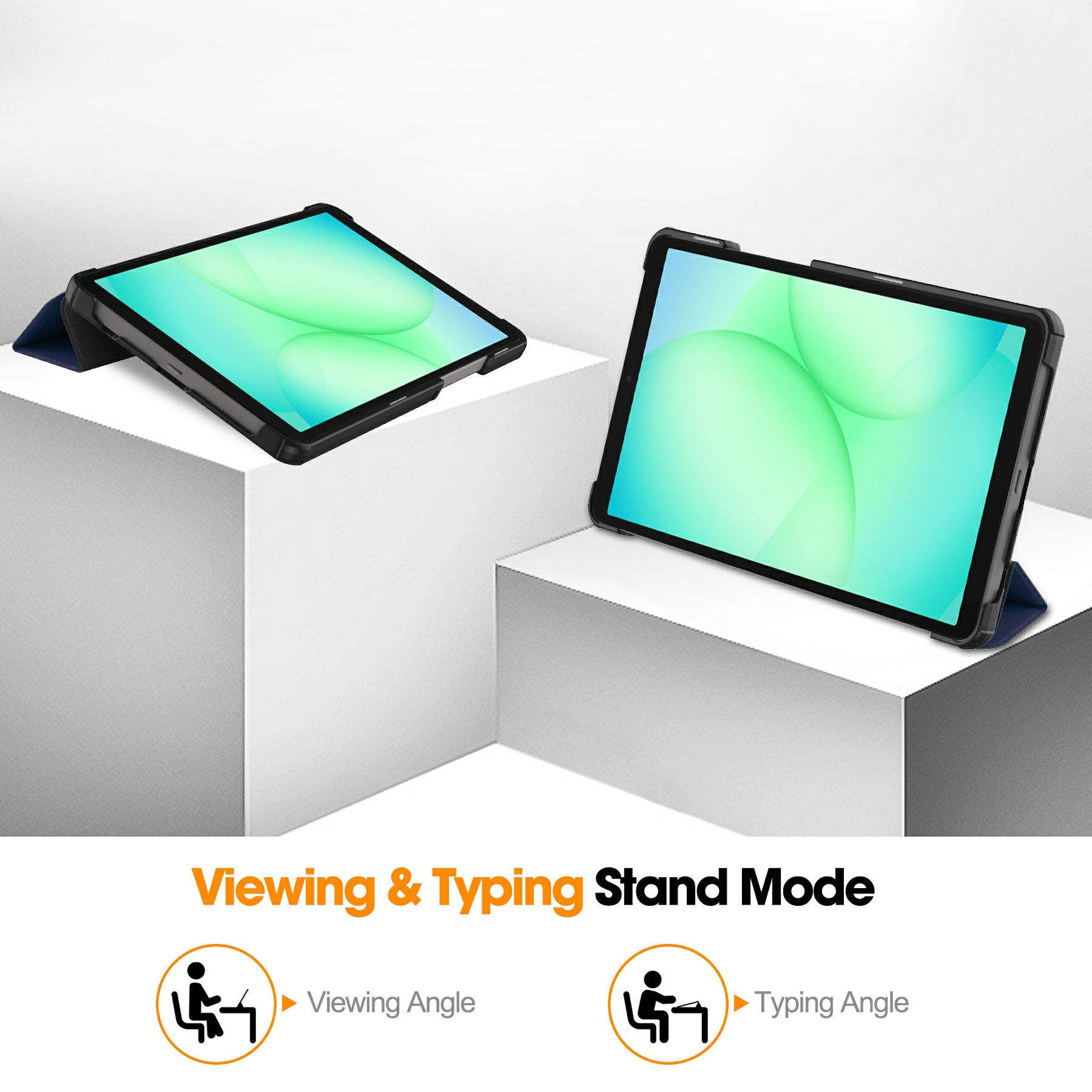 Samsung Galaxy Tab A11 Tri-Fold Fodral, Blå