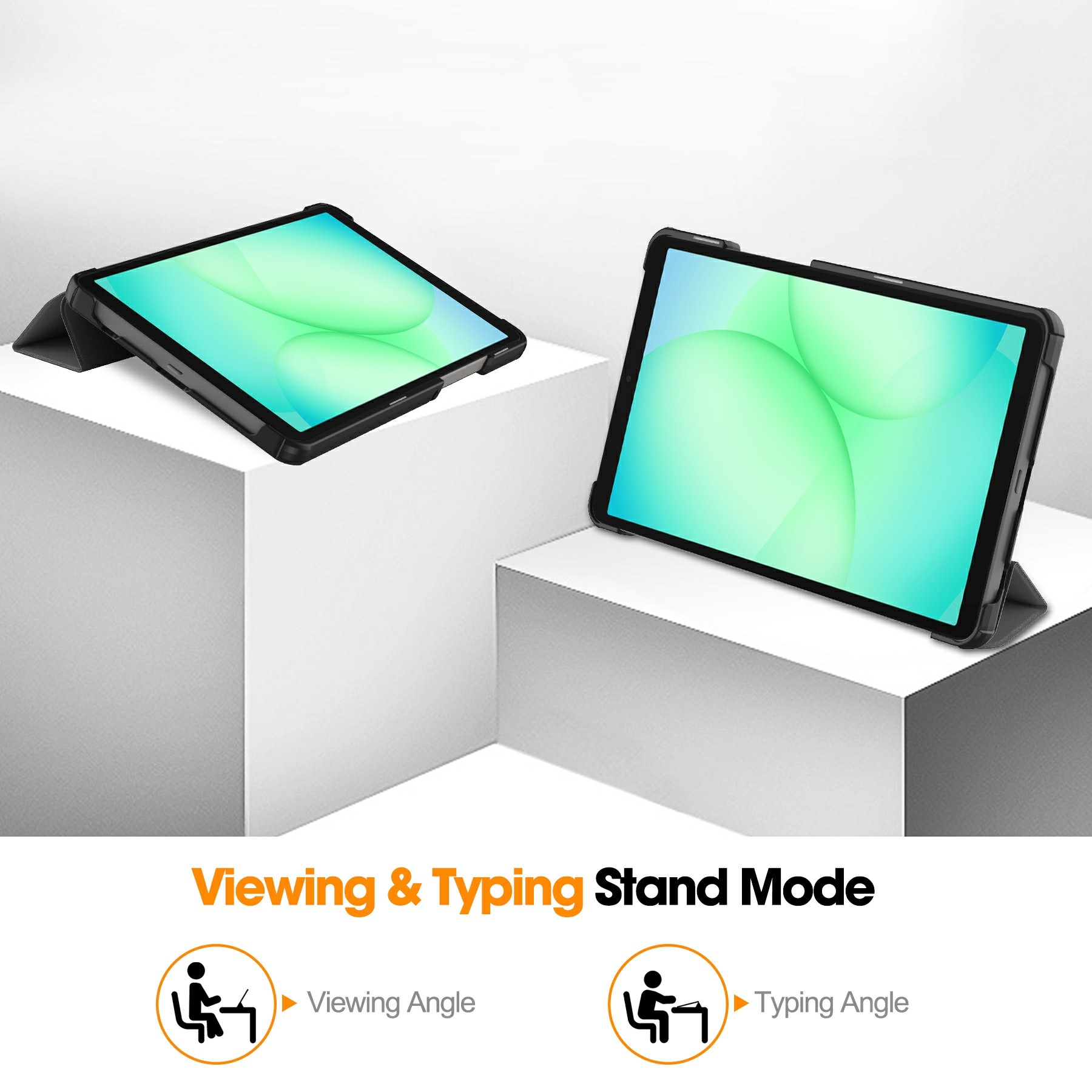 Samsung Galaxy Tab A11 Tri-Fold Fodral, Grå