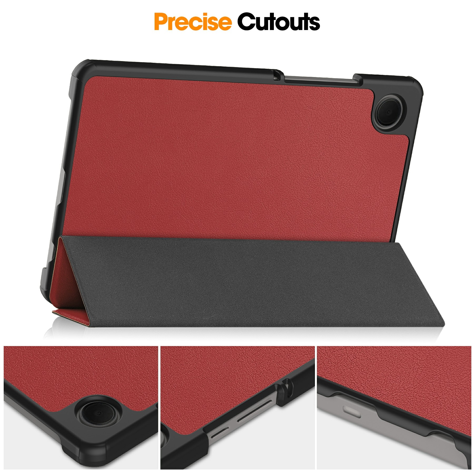 Samsung Galaxy Tab A11 Tri-Fold Fodral, Röd