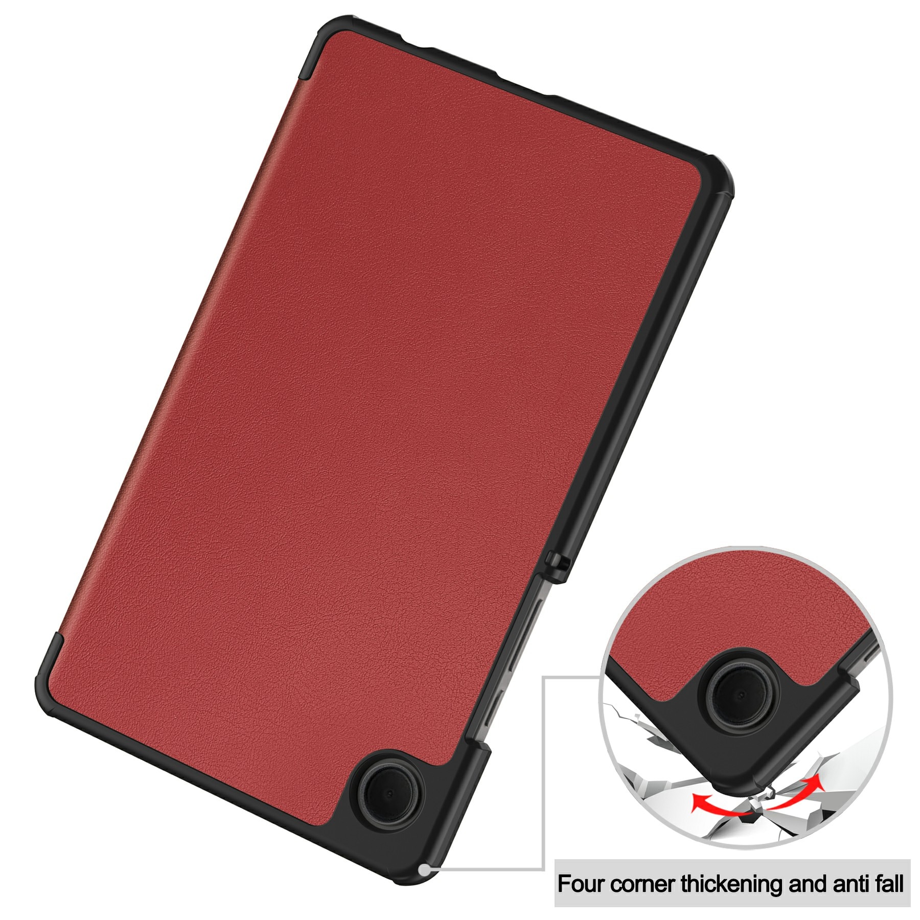 Samsung Galaxy Tab A11 Tri-Fold Fodral, Röd