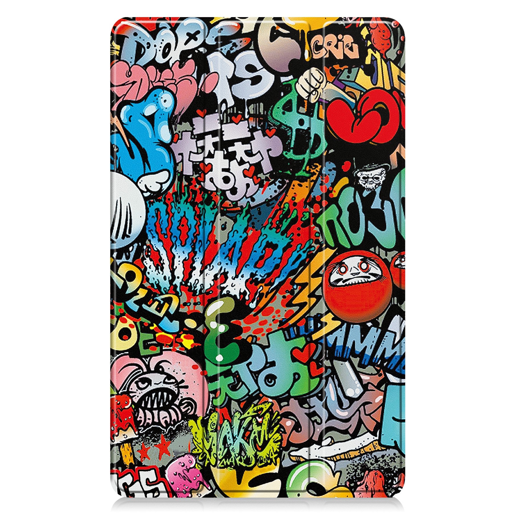 Samsung Galaxy Tab A11 Tri-Fold Fodral, Graffiti