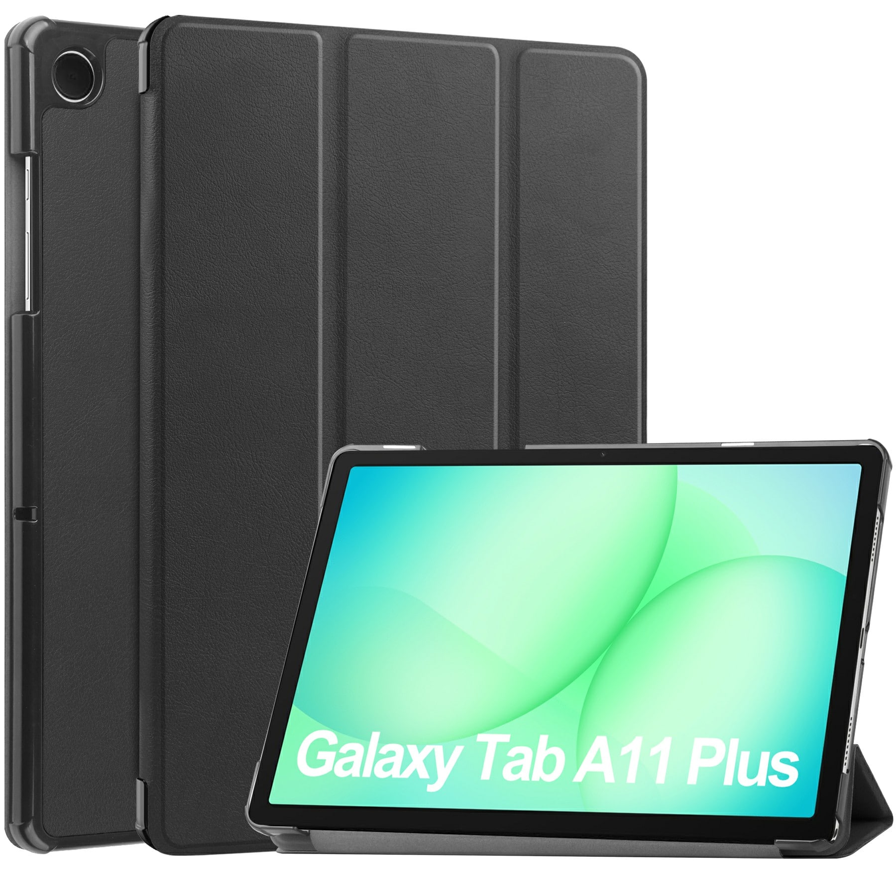 Samsung Galaxy Tab A11 Plus Tri-Fold Fodral, Svart