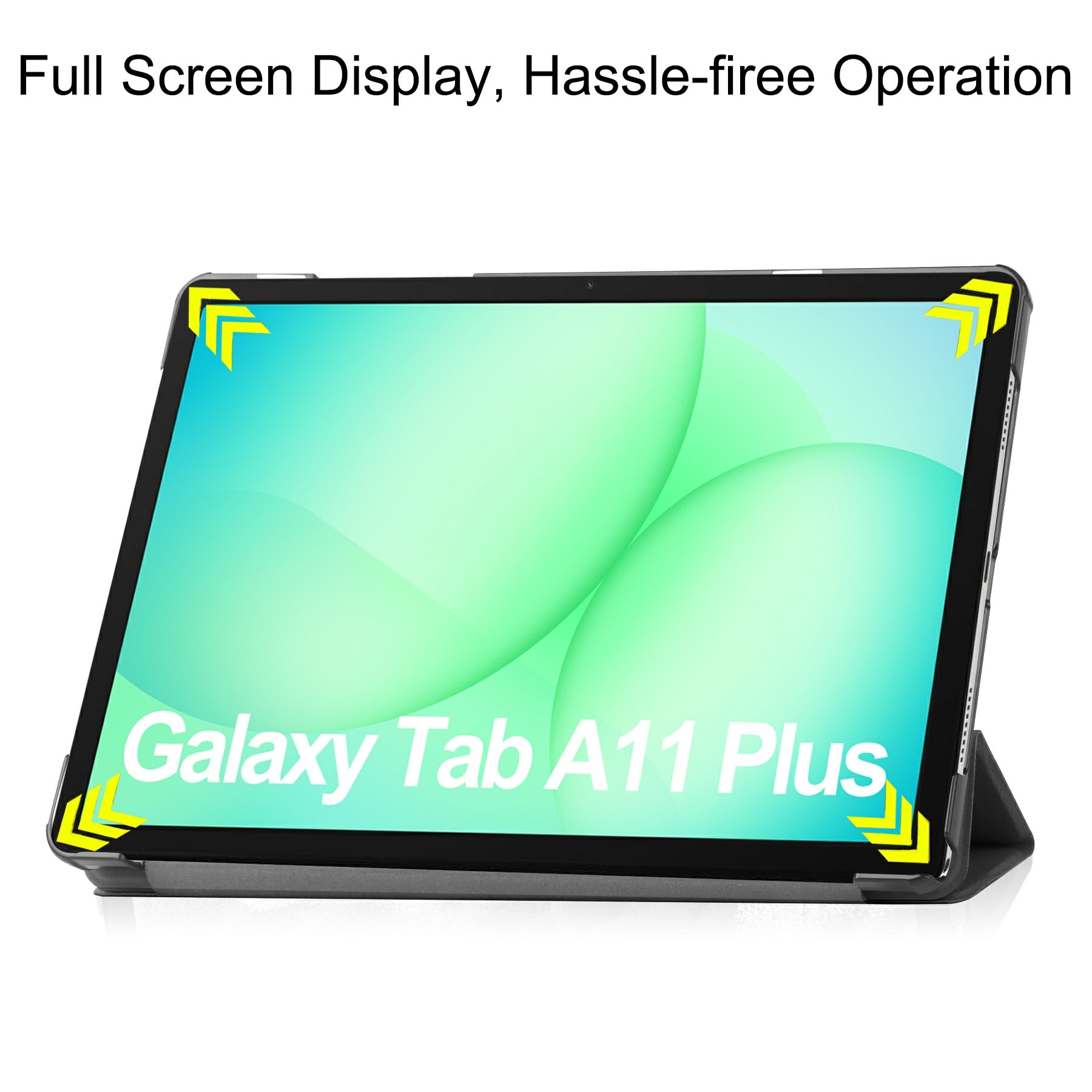 Samsung Galaxy Tab A11 Plus Tri-Fold Fodral, Svart