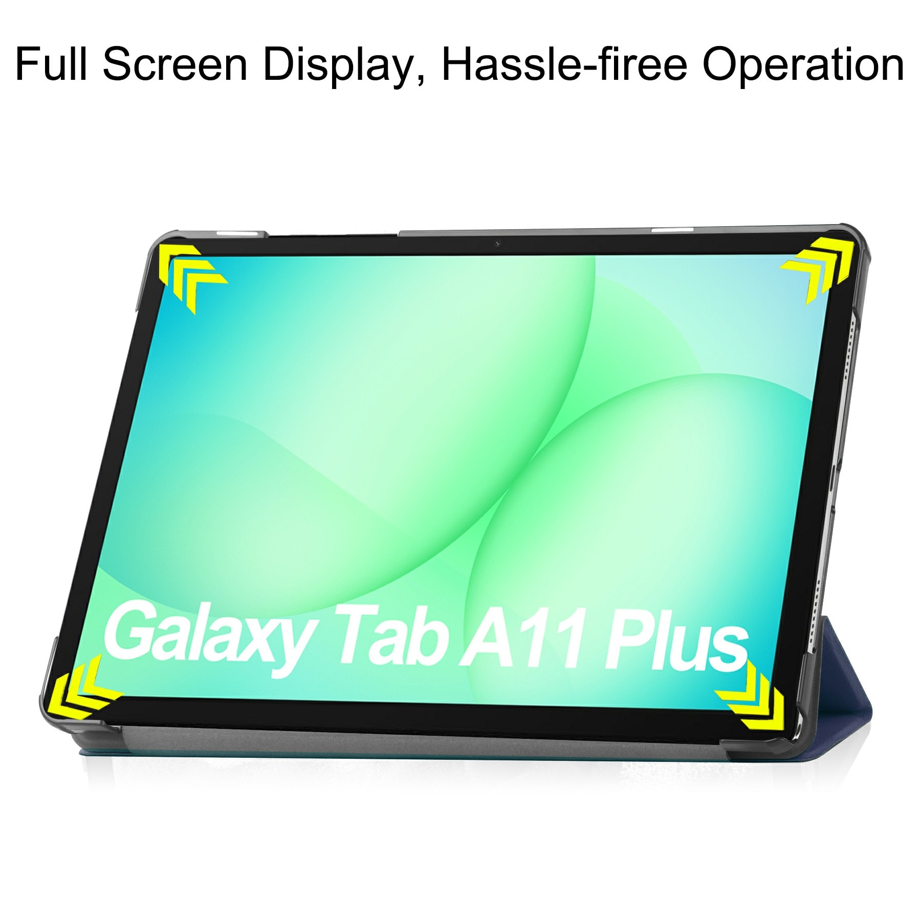Samsung Galaxy Tab A11 Plus Tri-Fold Fodral, Blå