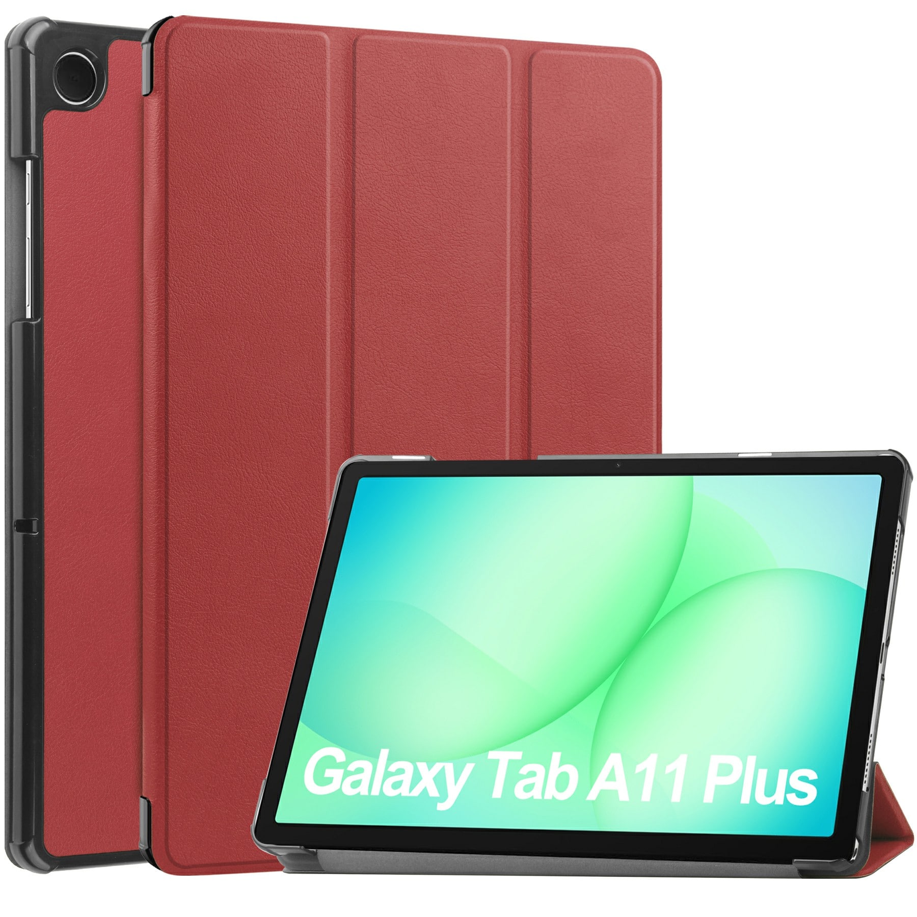 Samsung Galaxy Tab A11 Plus Tri-Fold Fodral, Röd