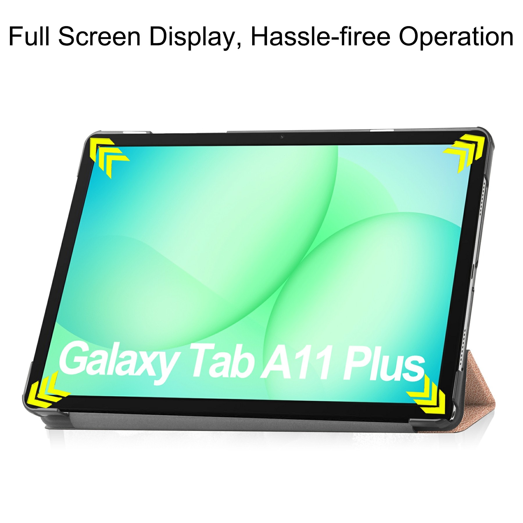 Samsung Galaxy Tab A11 Plus Tri-Fold Fodral, Roséguld
