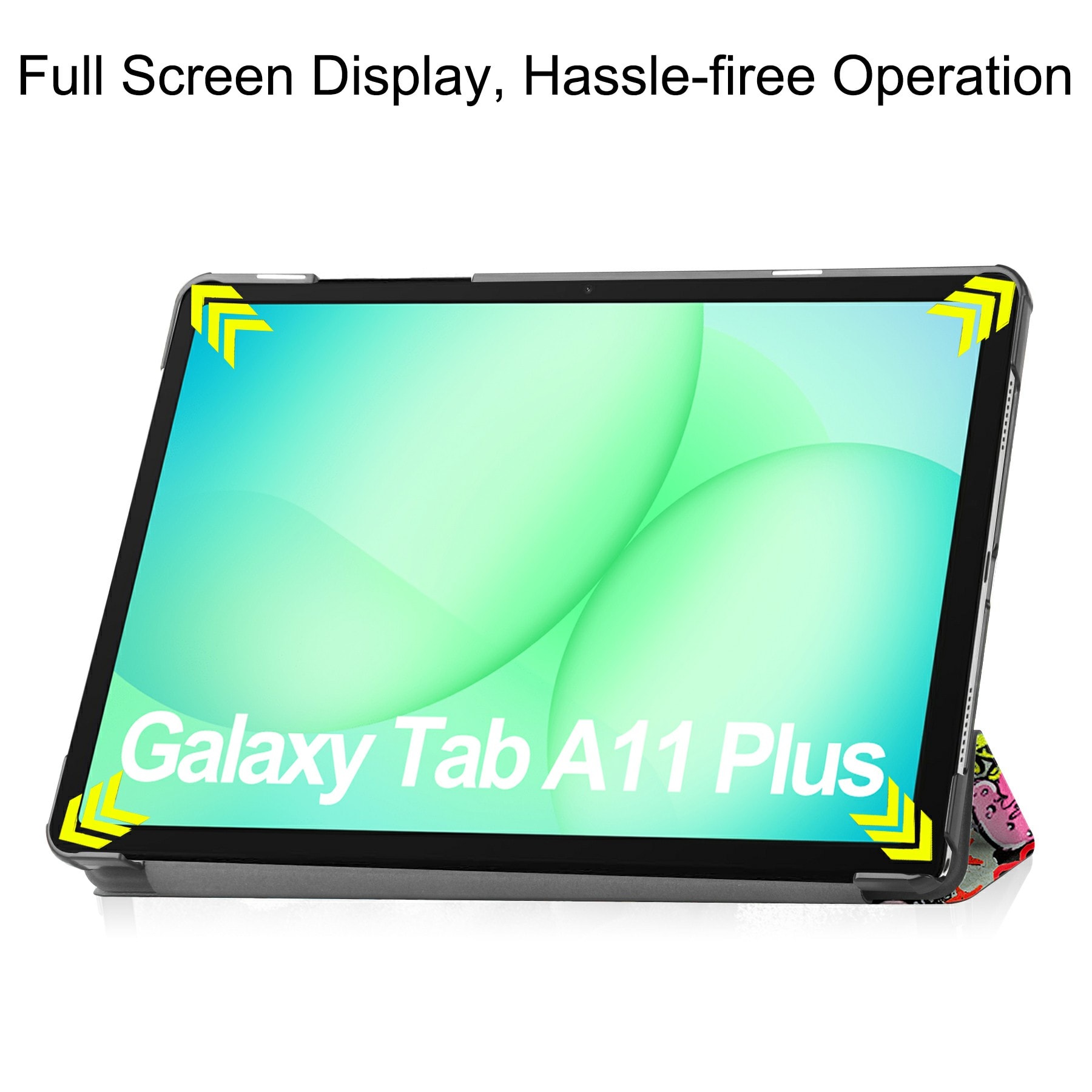 Samsung Galaxy Tab A11 Plus Tri-Fold Fodral, Graffiti