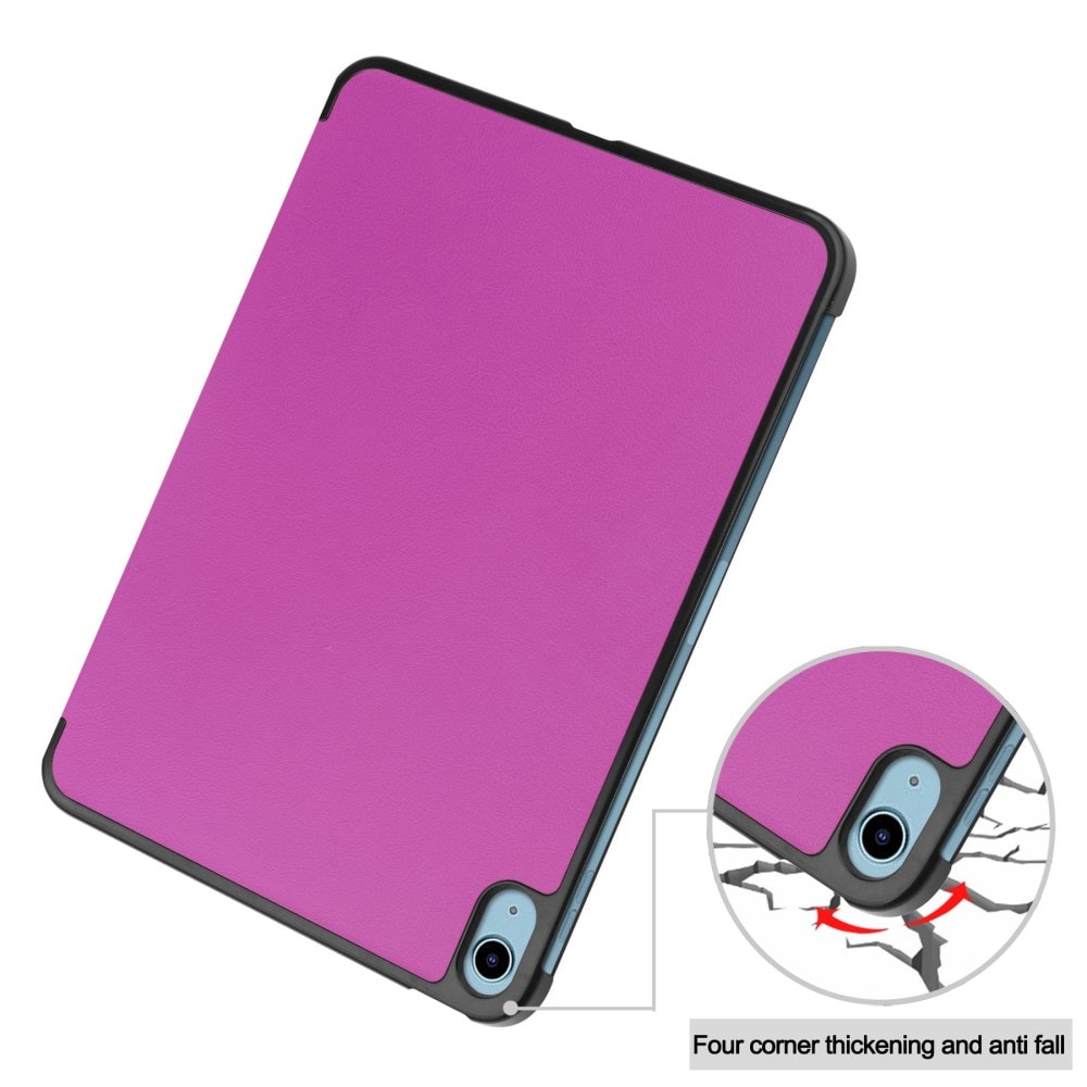 iPad 10.9 10th Gen (2022) Tri-Fold Fodral, lila