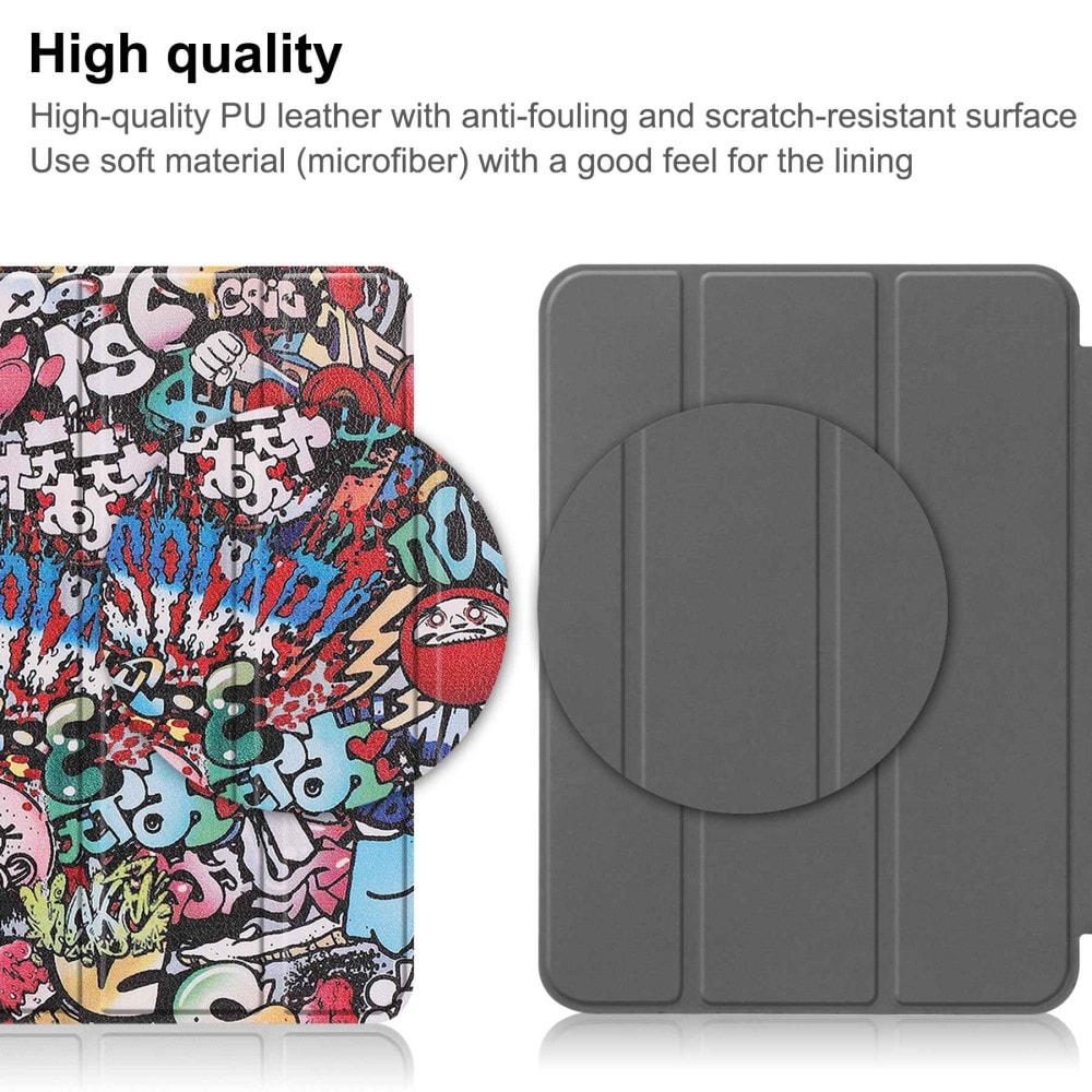 iPad 10.9 10th Gen (2022) - Tri-Fold Fodral, graffiti