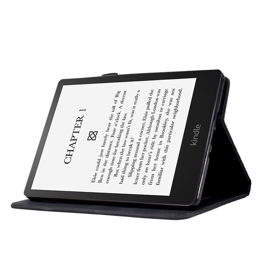 Amazon Kindle Paperwhite 1-4 Snyggt fodral med kortfack, svart