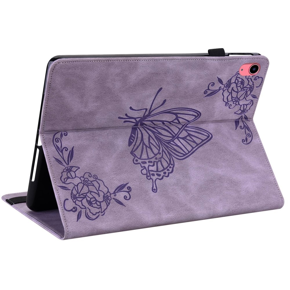 iPad 10.9 10th Gen (2022) lila Fodral med fjärilar, lila