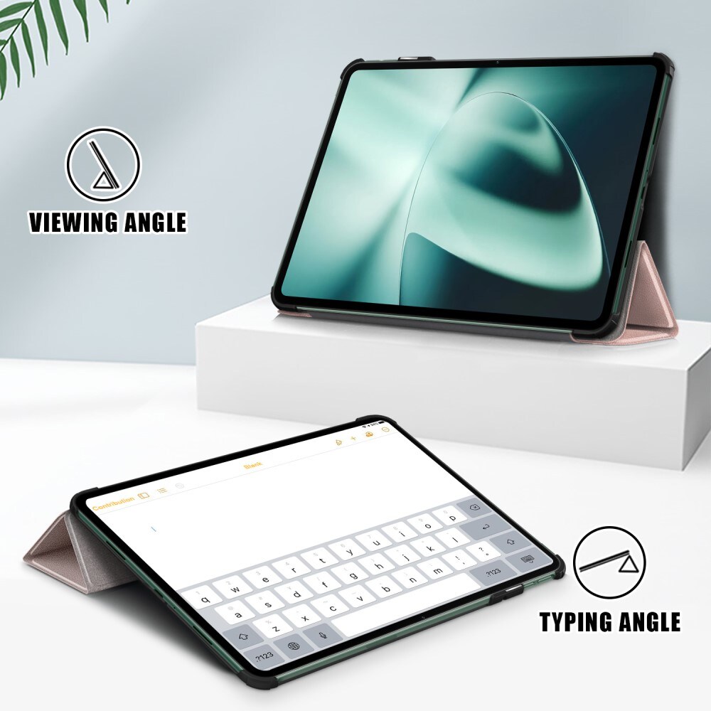  OnePlus Pad Tri-Fold Fodral, Roséguld