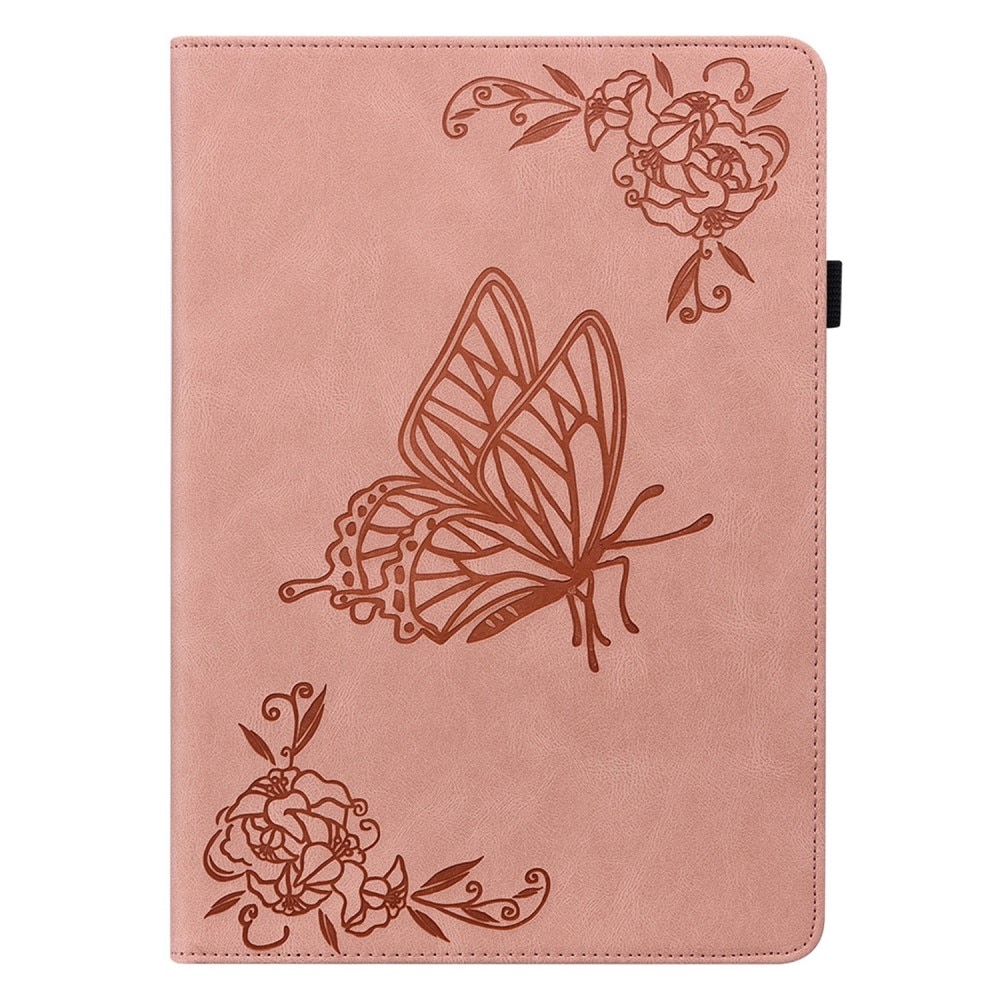 Lenovo Tab M9 rosa Fodral med fjärilar, rosa
