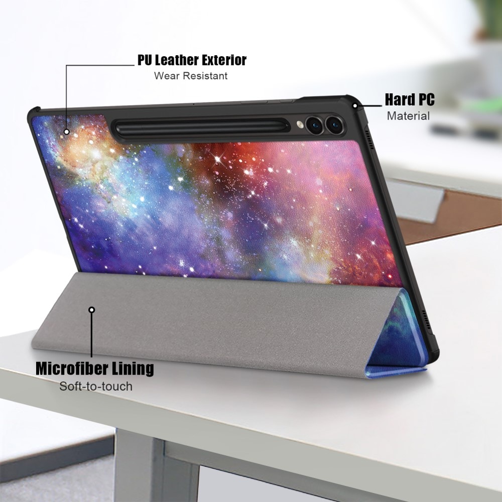 Samsung Galaxy Tab S9 Plus Tri-Fold Fodral, rymd