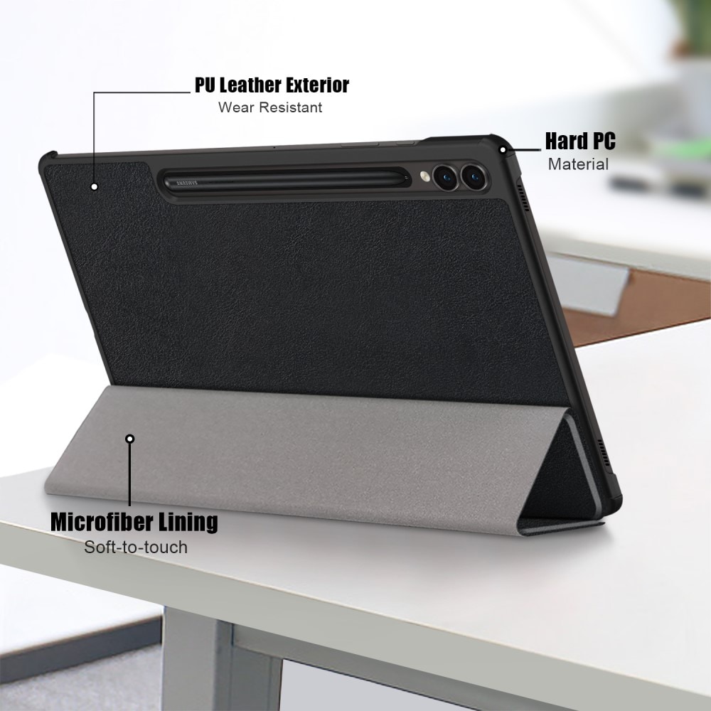 Samsung Galaxy Tab S9 Plus Tri-Fold Fodral, svart