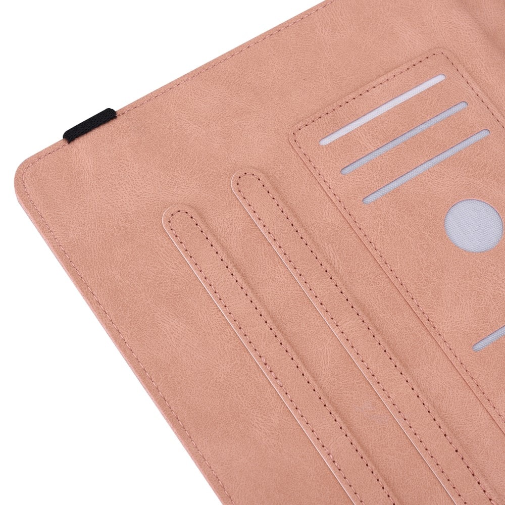 Samsung Galaxy Tab S7 FE rosa Fodral med fjärilar, rosa