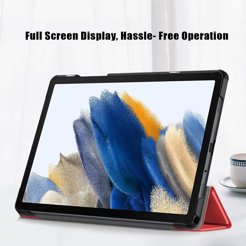 Samsung Galaxy Tab A9 Plus Tri-Fold Fodral, röd