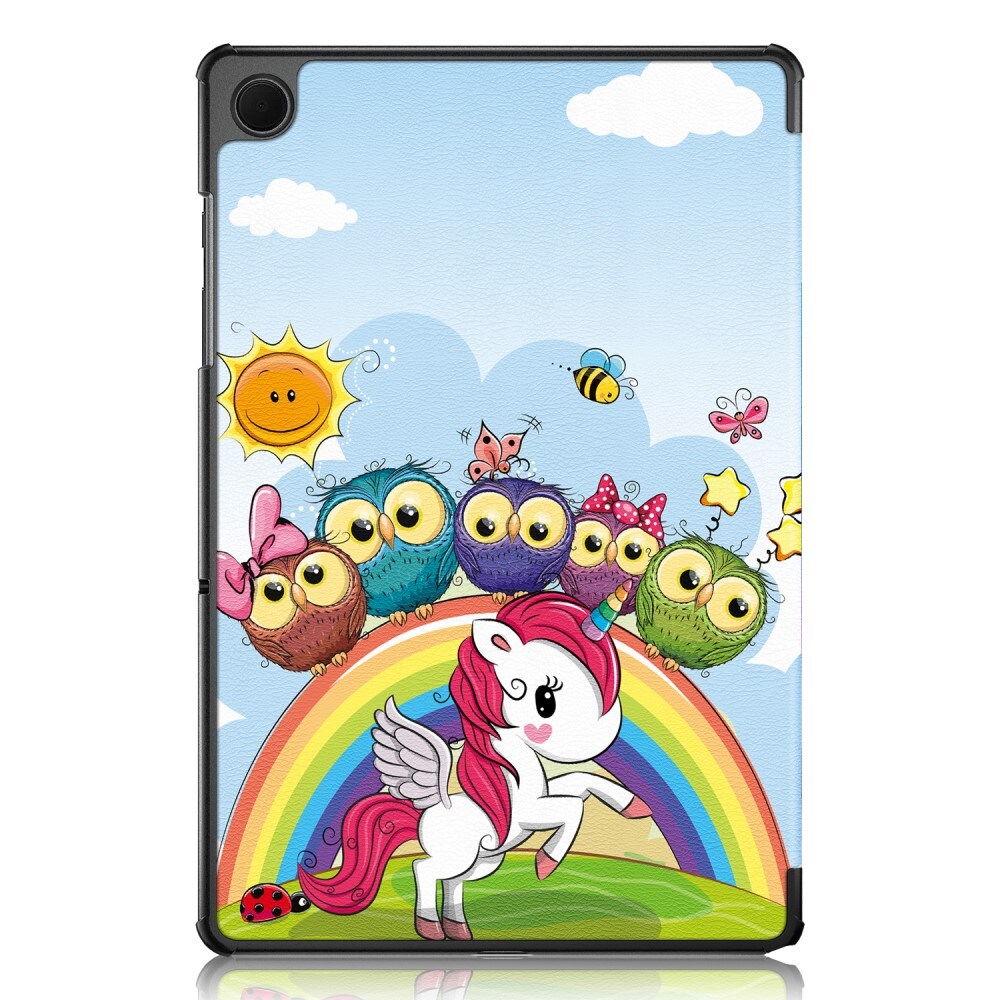 Samsung Galaxy Tab A9 Plus Tri-Fold Fodral, Flerfärgad/Mönster