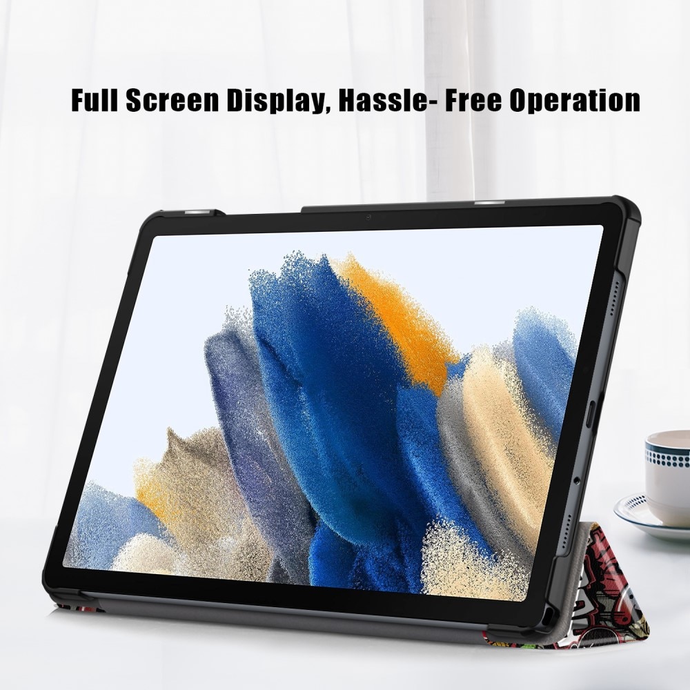 Samsung Galaxy Tab A9 Plus - Tri-Fold Fodral, flerfärgad/mönster