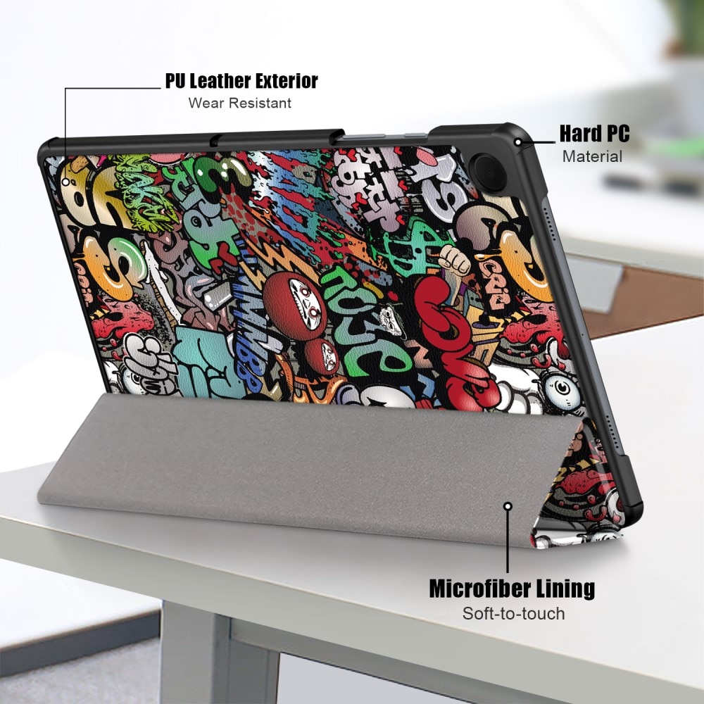 Samsung Galaxy Tab A9 Plus - Tri-Fold Fodral, flerfärgad/mönster
