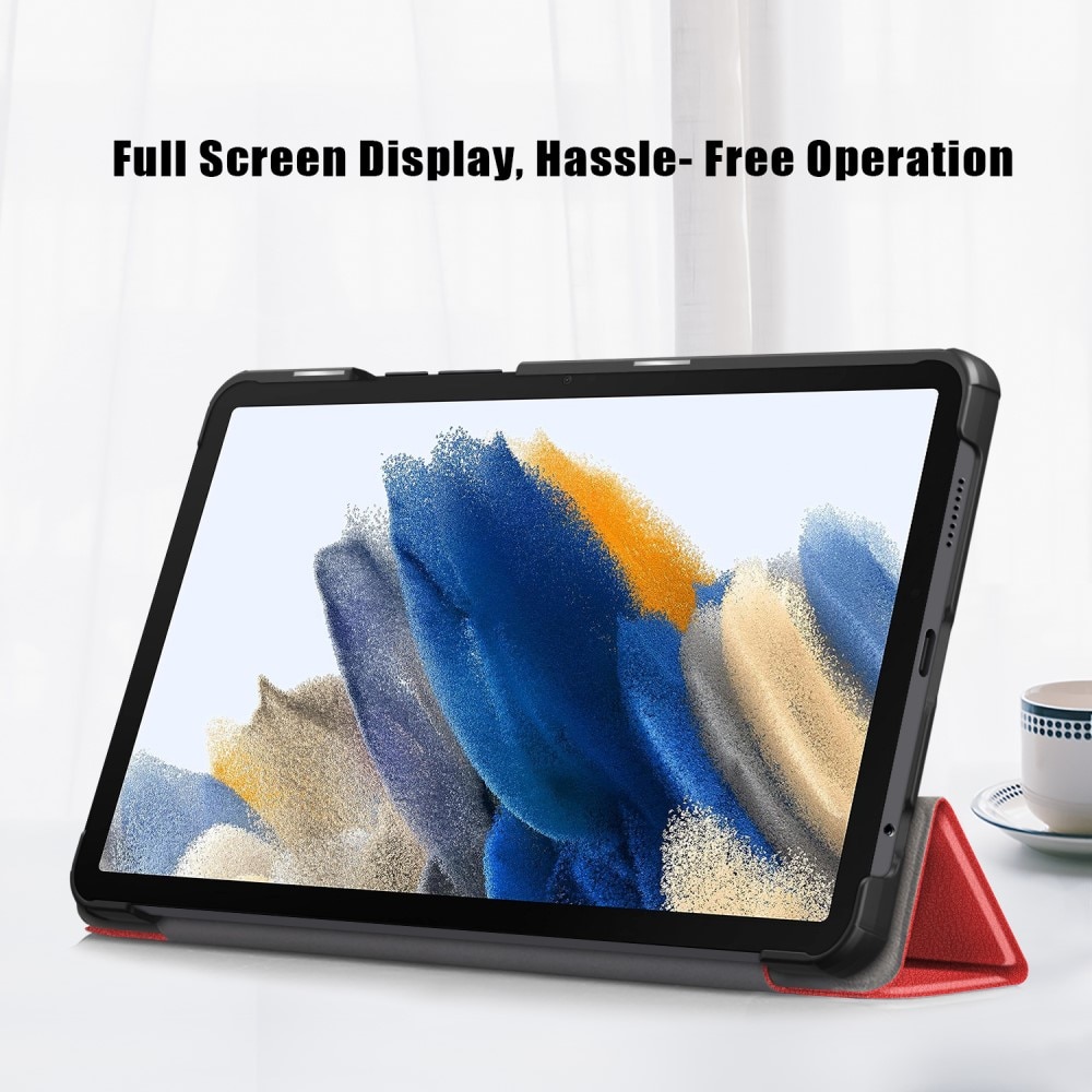 Samsung Galaxy Tab A9 Tri-Fold Fodral, röd