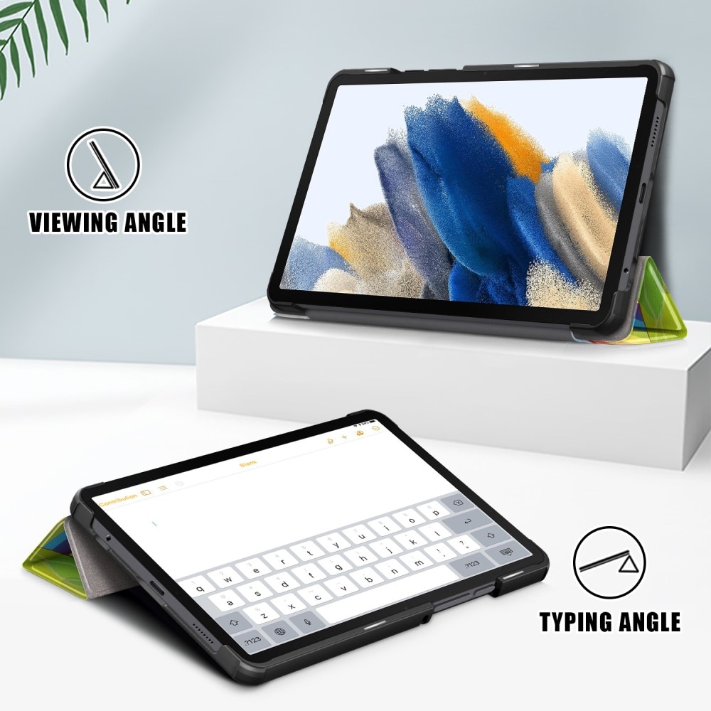 Samsung Galaxy Tab A9 Tri-Fold Fodral, Flerfärgad/Mönster