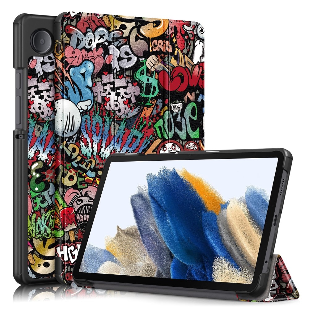 Samsung Galaxy Tab A9 - Tri-Fold Fodral, graffiti