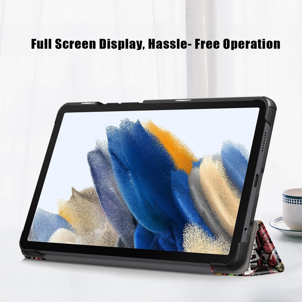 Samsung Galaxy Tab A9 - Tri-Fold Fodral, graffiti