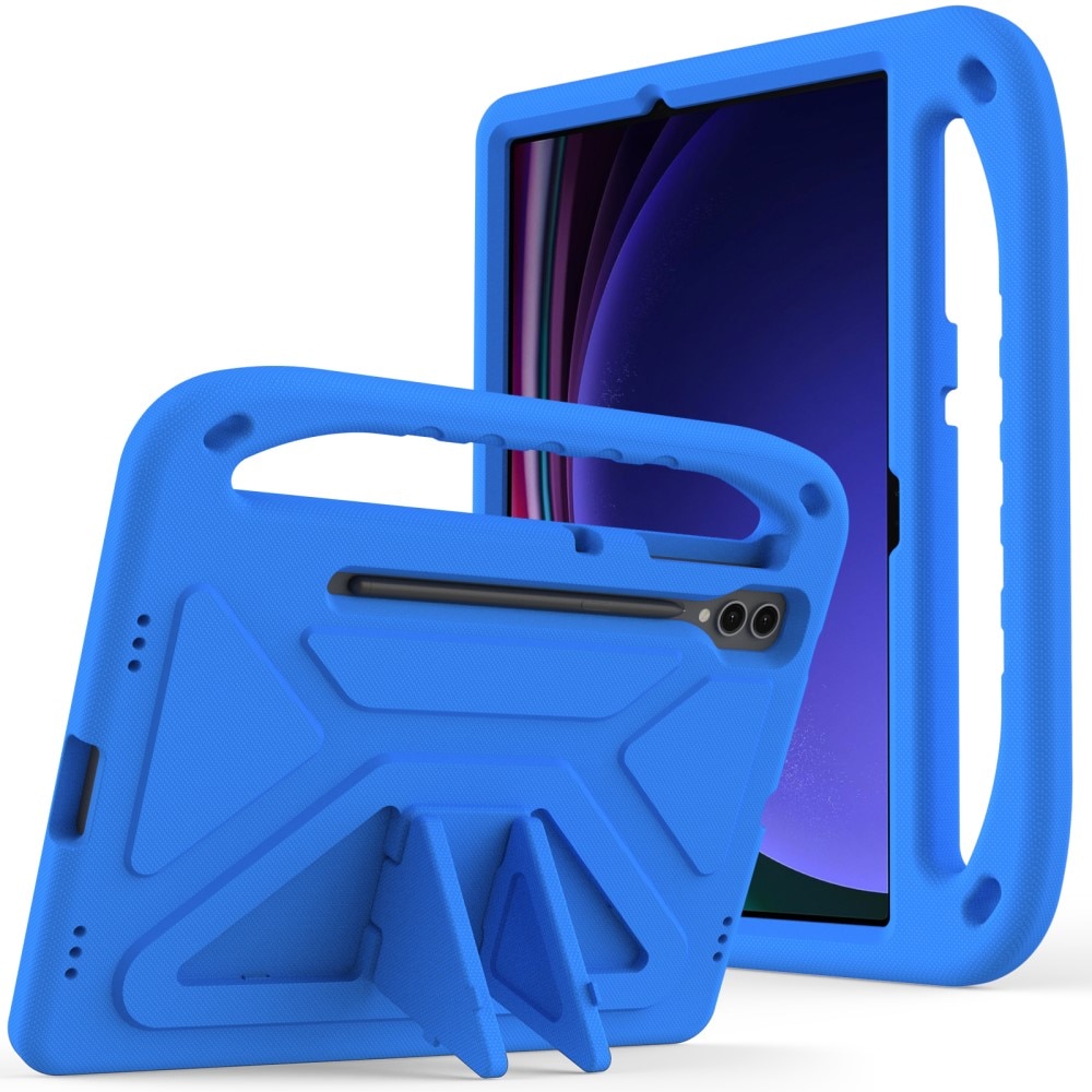 Samsung Galaxy Tab S7 Plus Stöttåligt skal/fodral med handtag - Perfekt för barn, blå