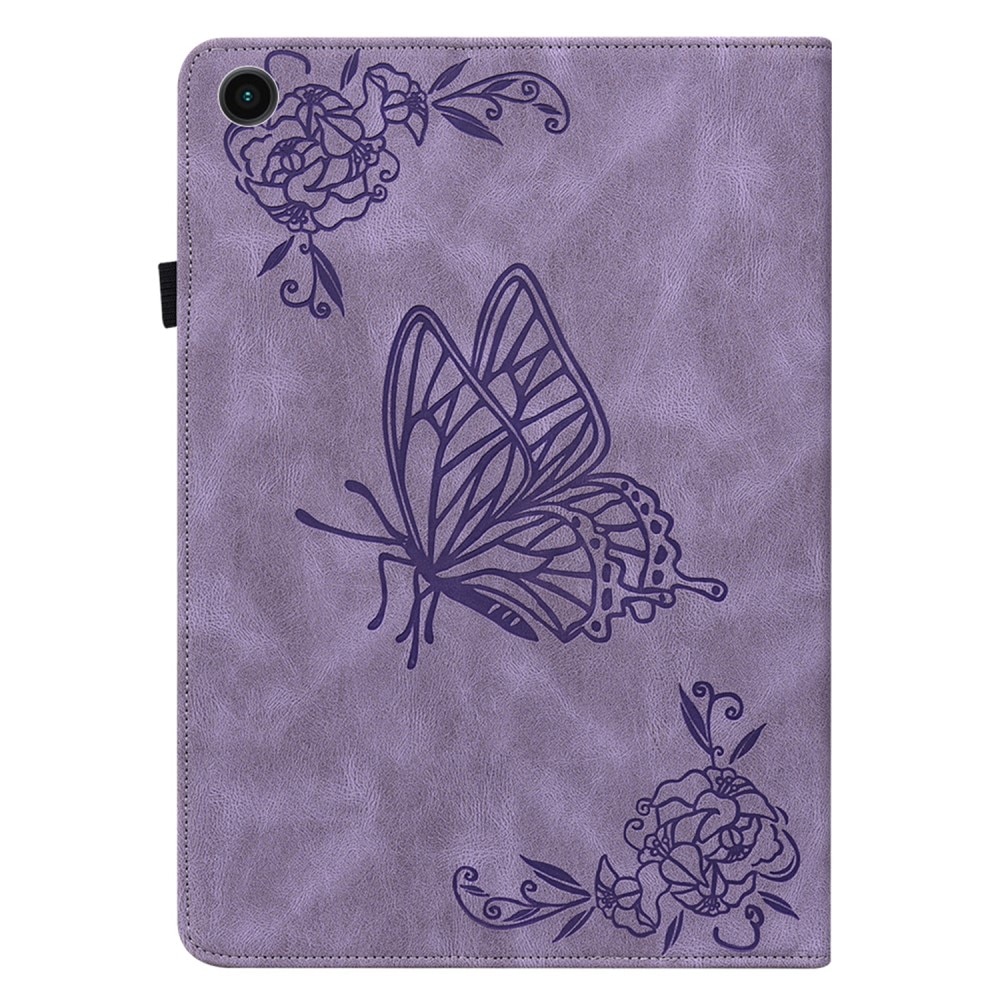 Samsung Galaxy Tab A9 lila Fodral med fjärilar, lila