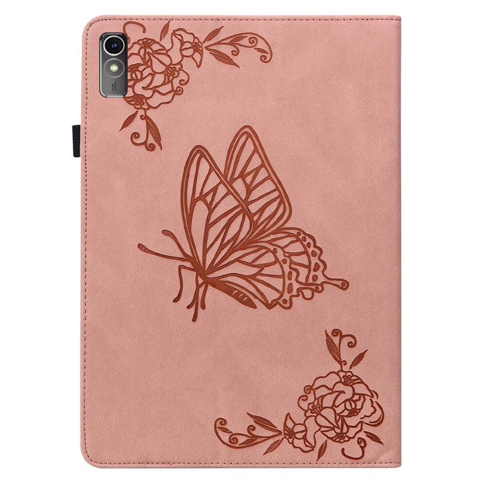  Lenovo Tab M10 5G Fodral med fjärilar, Rosa