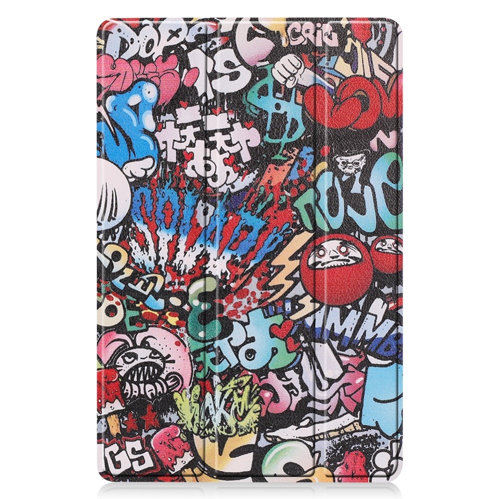 Samsung Galaxy Tab S9 FE - Tri-Fold Fodral, graffiti