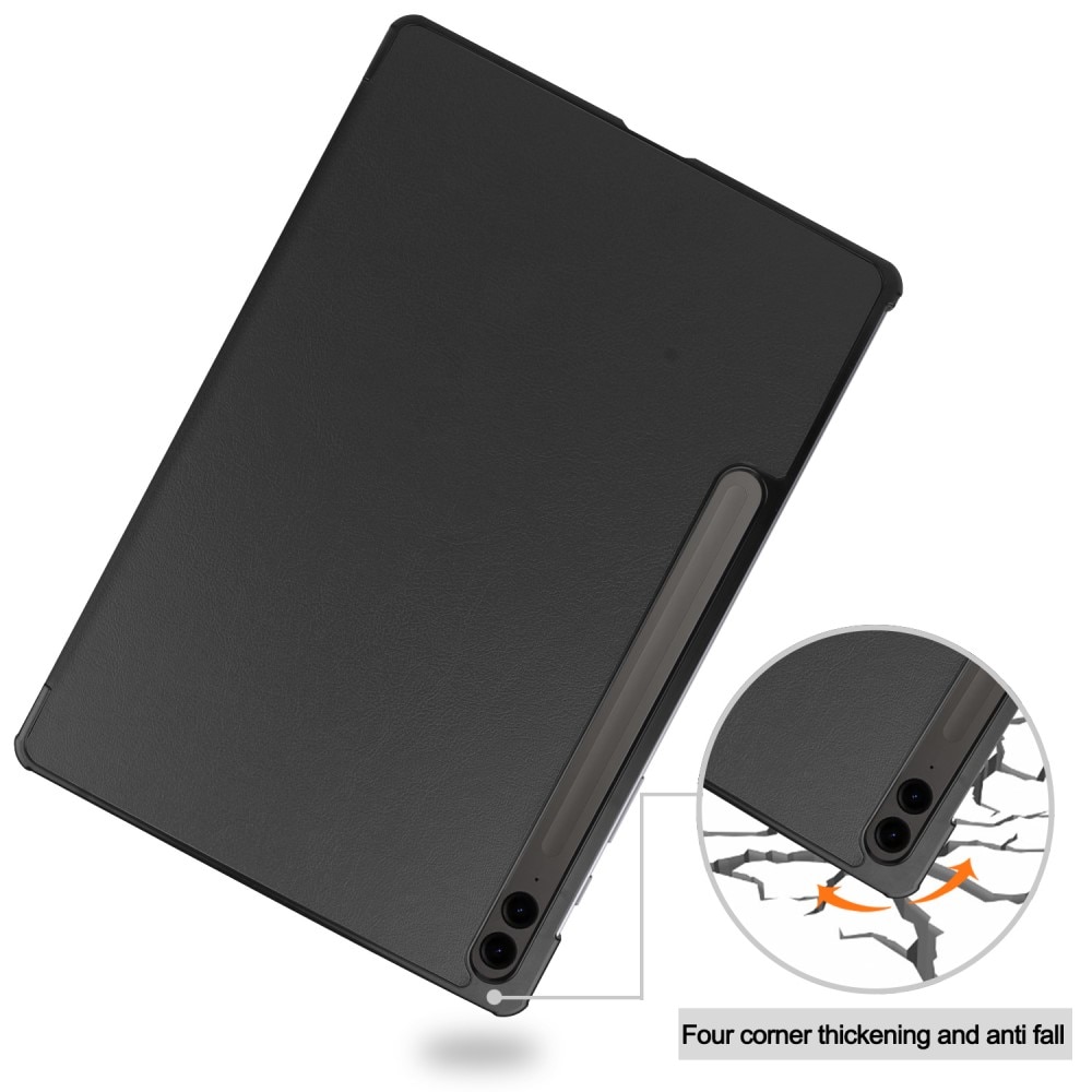 Samsung Galaxy Tab S9 FE Plus Tri-Fold Fodral, svart