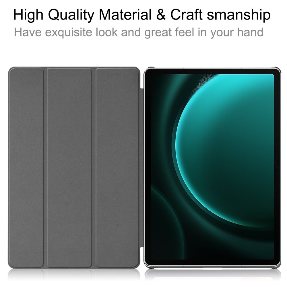Samsung Galaxy Tab S9 FE Plus Tri-Fold Fodral, Flerfärgad/Mönster