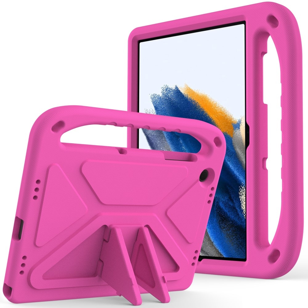 Samsung Galaxy Tab A9 Plus Stöttåligt skal/fodral med handtag - Perfekt för barn, rosa