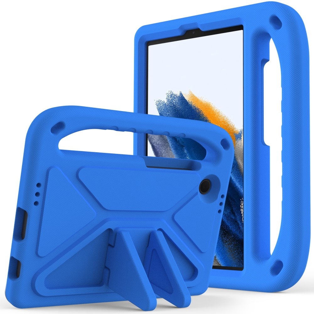 Samsung Galaxy Tab A9 Stöttåligt skal/fodral med handtag - Perfekt för barn, blå